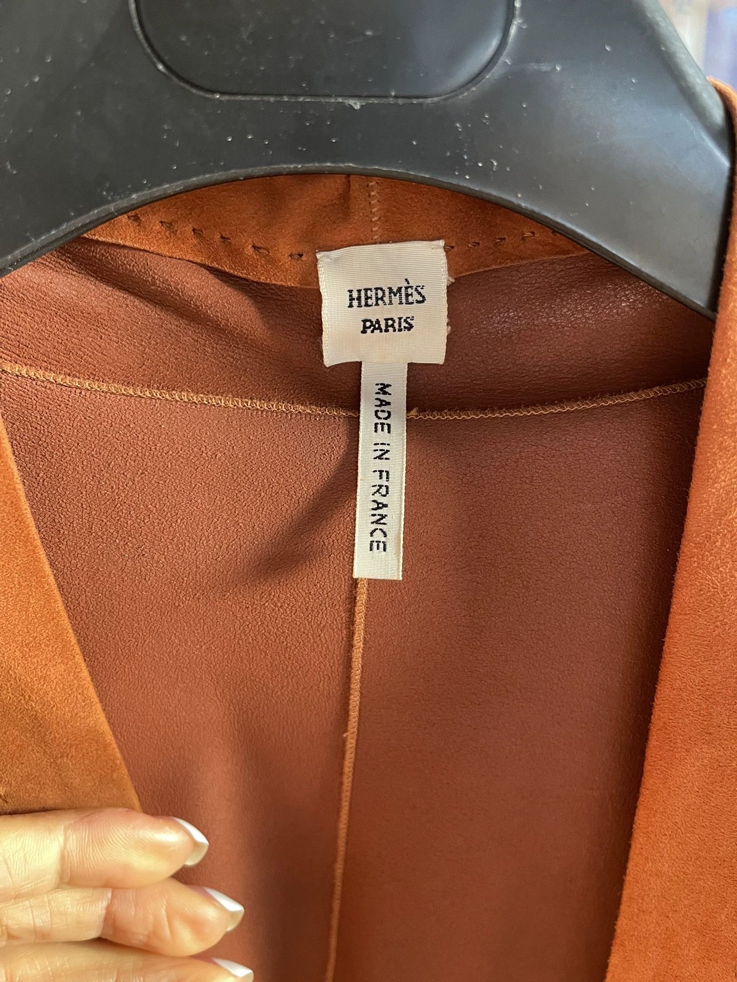 Hermes Hermes Calfskin Belted Outerwear Top - dmc Size US S / EU 44-46 / 1 - 3 Thumbnail