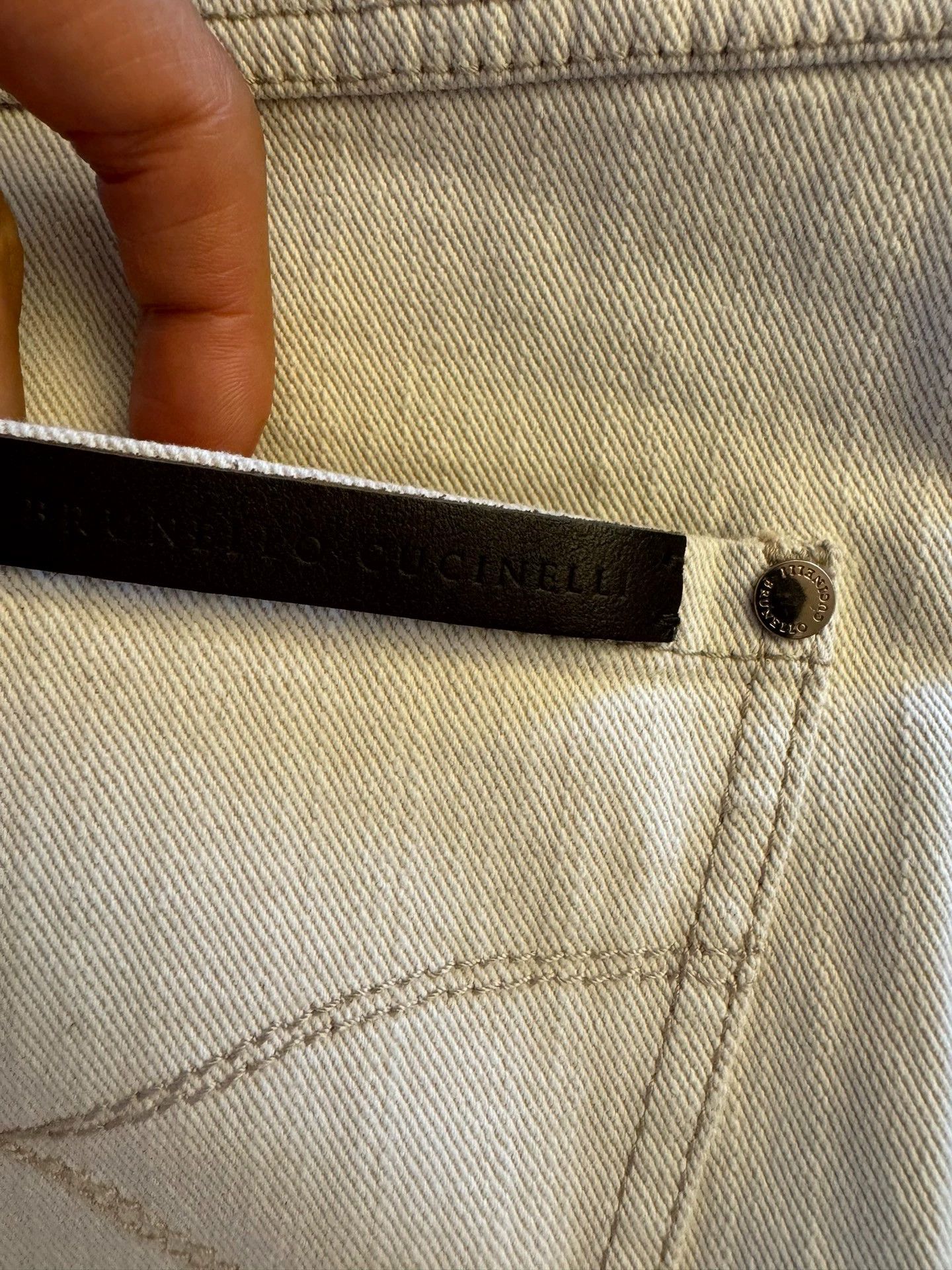 Brunello Cucinelli Brunello Cucinelli Ivory Casual Pants XS - dmc Size US 38 / EU 54 - 9 Thumbnail