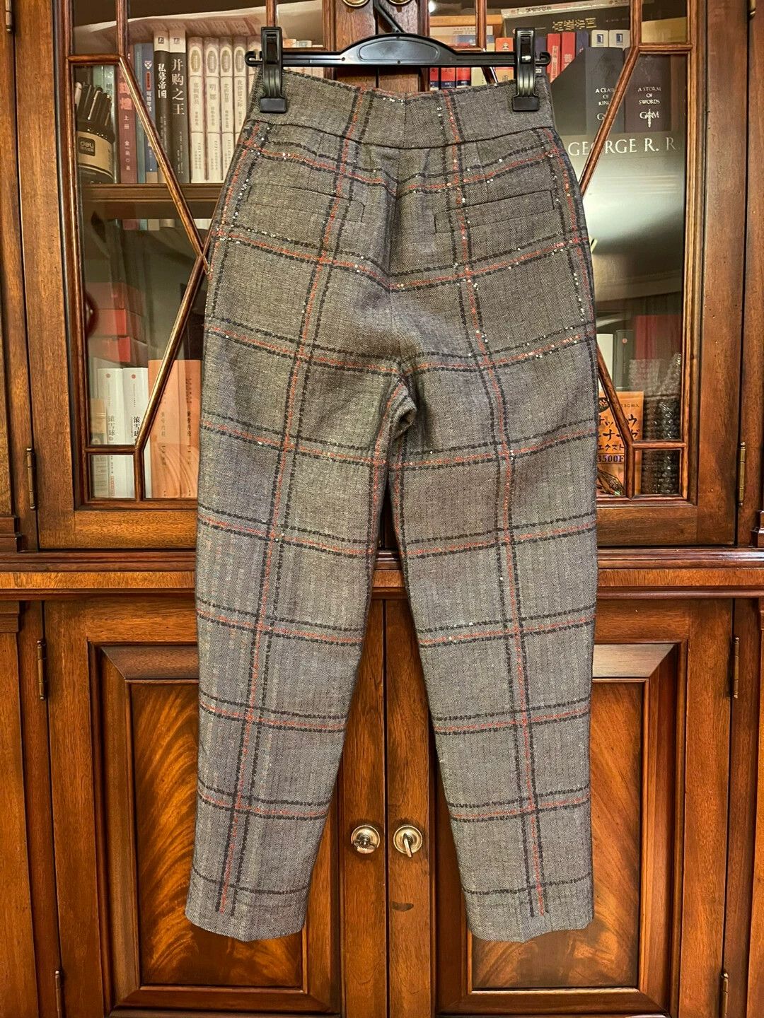 Brunello Cucinelli Brunello Cucinelli Beaded Sequin Plaid Pants - dmc Size US 38 / EU 54 - 2 Thumbnail