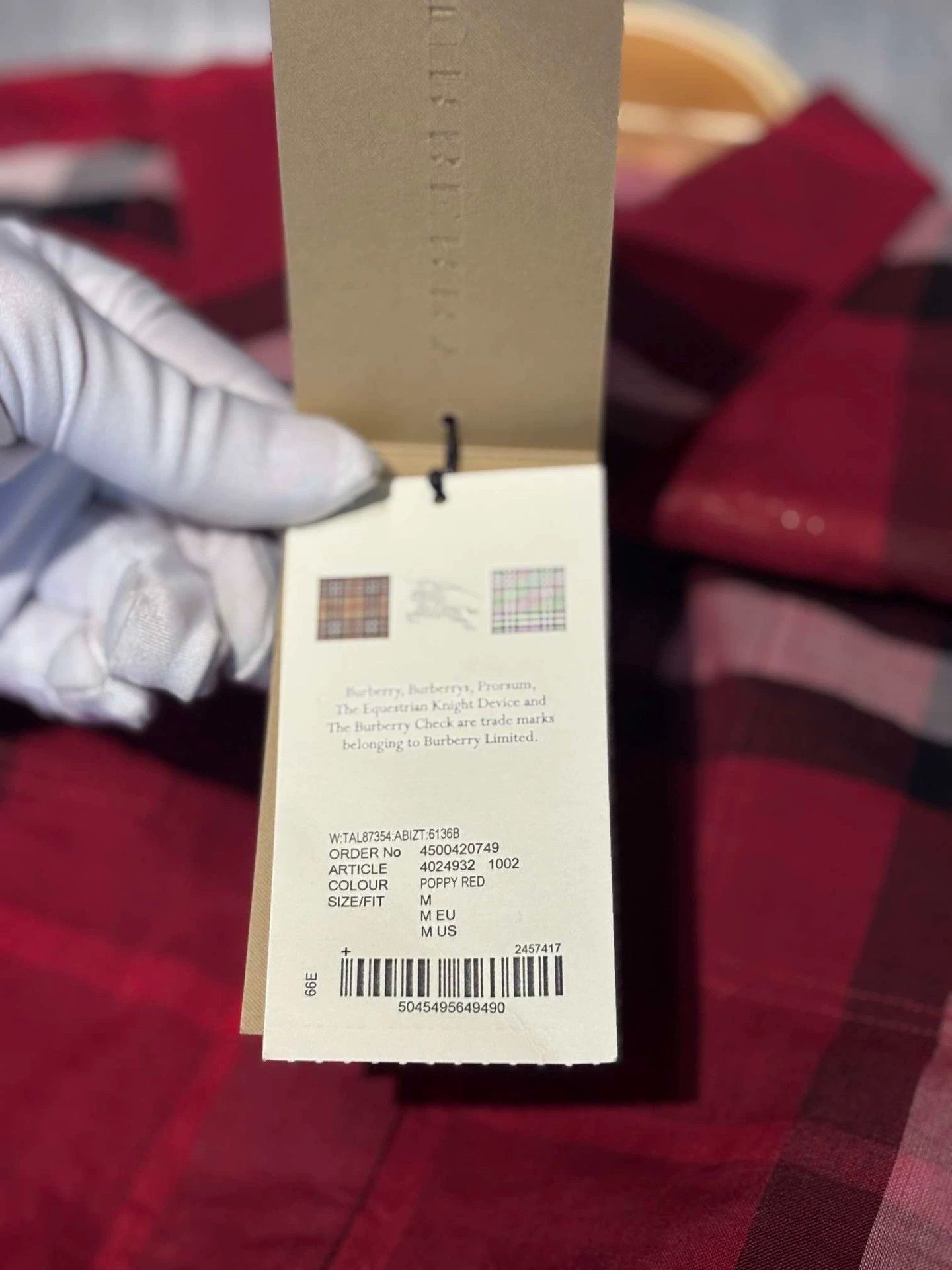 Burberry Burberry Red Plaid Casual Shirt - dmc Size US M / EU 48-50 / 2 - 5 Thumbnail