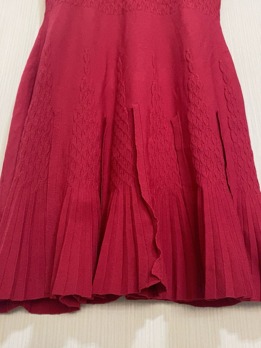 Valentino Valentino Red Knit Dress - dmc Size US XS / EU 42 / 0 - 5 Thumbnail