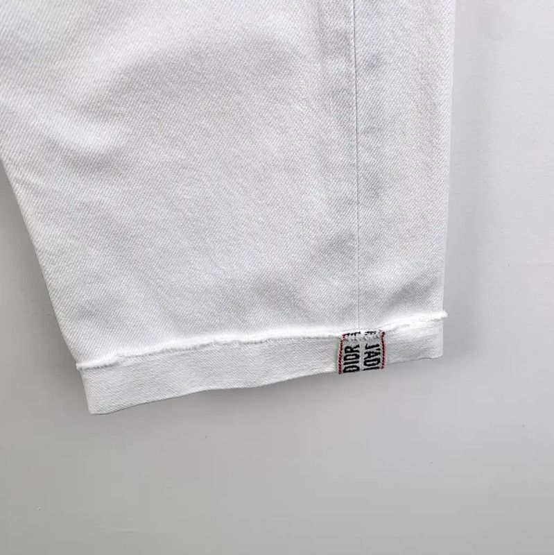 Dior Dior White Cotton Women's Jeans 0089 Size 26" / US 2 / IT 38 - 4 Thumbnail
