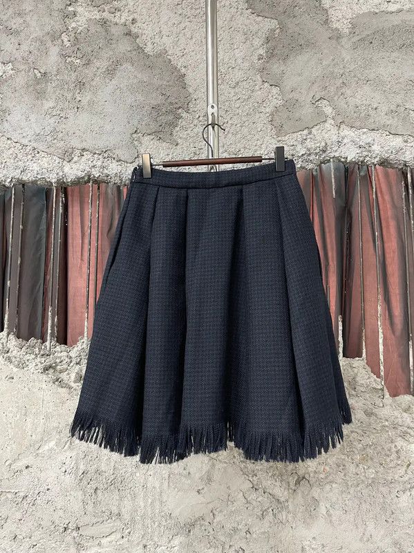 Dior Dior Summer Black Women's Midi Skirt 0089 Size 28" / US 6 / IT 42 - 2 Thumbnail