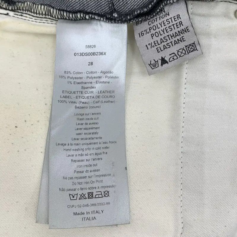 Dior Dior Black Gray Women's Denim Pants 0089 Size 28" / US 6 / IT 42 - 8 Thumbnail