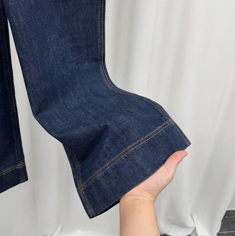 Dior Dior Blue Denim Overalls with Logo Embroidery 0089 Size 23" - 5 Thumbnail