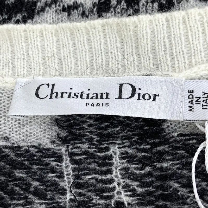 Dior Dior Black Mohair Women's Cardigan 0089 Size S / US 4 / IT 40 - 5 Thumbnail