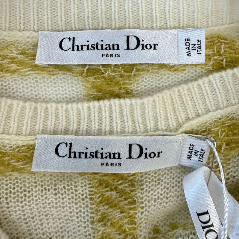 Dior Dior Color Block Wool Cardigan for Women 0089 Size M / US 6-8 / IT 42-44 - 3 Thumbnail