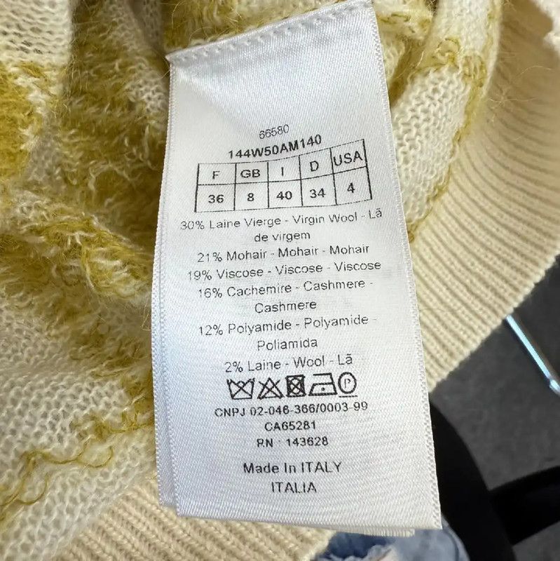 Dior Dior Color Block Wool Cardigan for Women 0089 Size M / US 6-8 / IT 42-44 - 5 Thumbnail