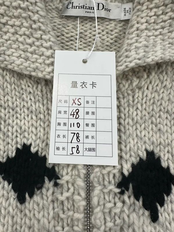Dior Dior Gray Wool Women's Cardigan 0089 Size XS / US 0-2 / IT 36-38 - 7 Thumbnail