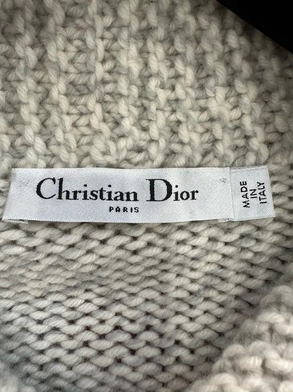 Dior Dior Gray Wool Women's Cardigan 0089 Size XS / US 0-2 / IT 36-38 - 3 Thumbnail
