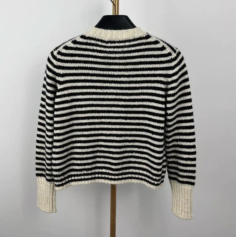 Dior Dior Striped Cotton Cardigan for Women 0089 Size M / US 6-8 / IT 42-44 - 2 Thumbnail