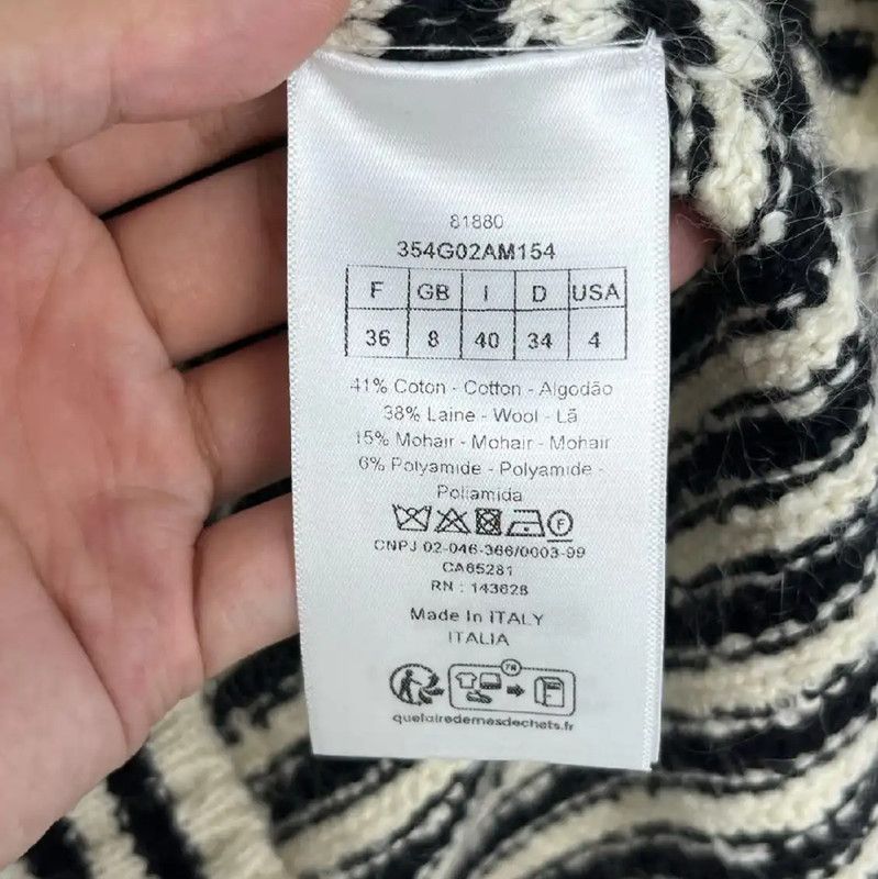 Dior Dior Striped Cotton Cardigan for Women 0089 Size M / US 6-8 / IT 42-44 - 5 Thumbnail