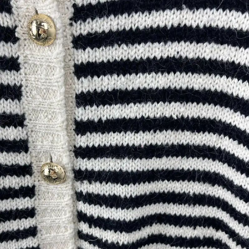 Dior Dior Striped Cotton Cardigan for Women 0089 Size M / US 6-8 / IT 42-44 - 3 Thumbnail