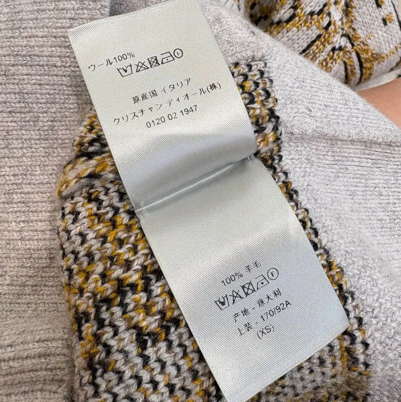 Dior Dior Gray Wool Long Cardigan for Women 0089 Size XS / US 0-2 / IT 36-38 - 9 Thumbnail