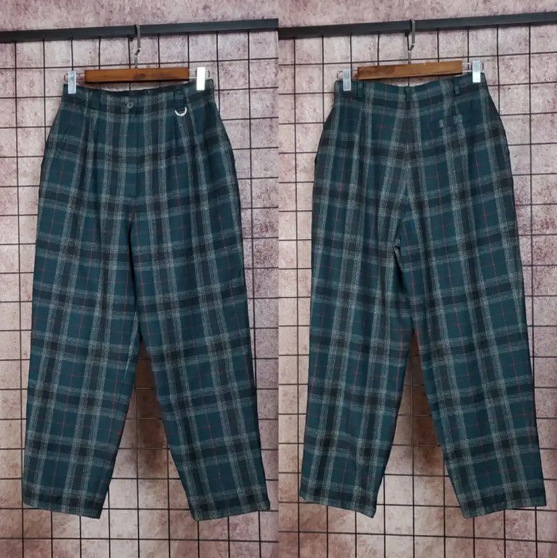 Dior Dior Wool Plaid Sleeveless Cardigan in Green 0089 Size M / US 6-8 / IT 42-44 - 7 Thumbnail