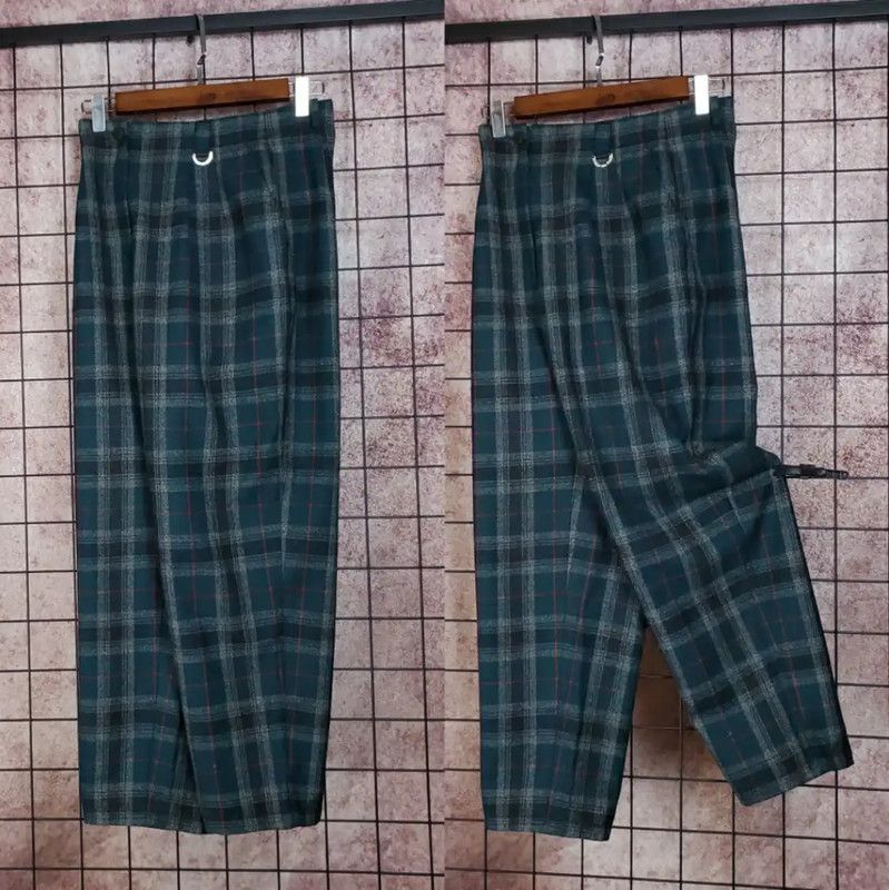 Dior Dior Wool Plaid Sleeveless Cardigan in Green 0089 Size M / US 6-8 / IT 42-44 - 6 Thumbnail