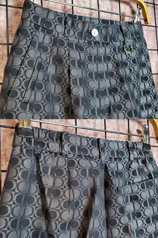 Dior Dior Black Cotton Blend Embroidered Casual Pants 0089 Size 28" / US 6 / IT 42 - 4 Thumbnail
