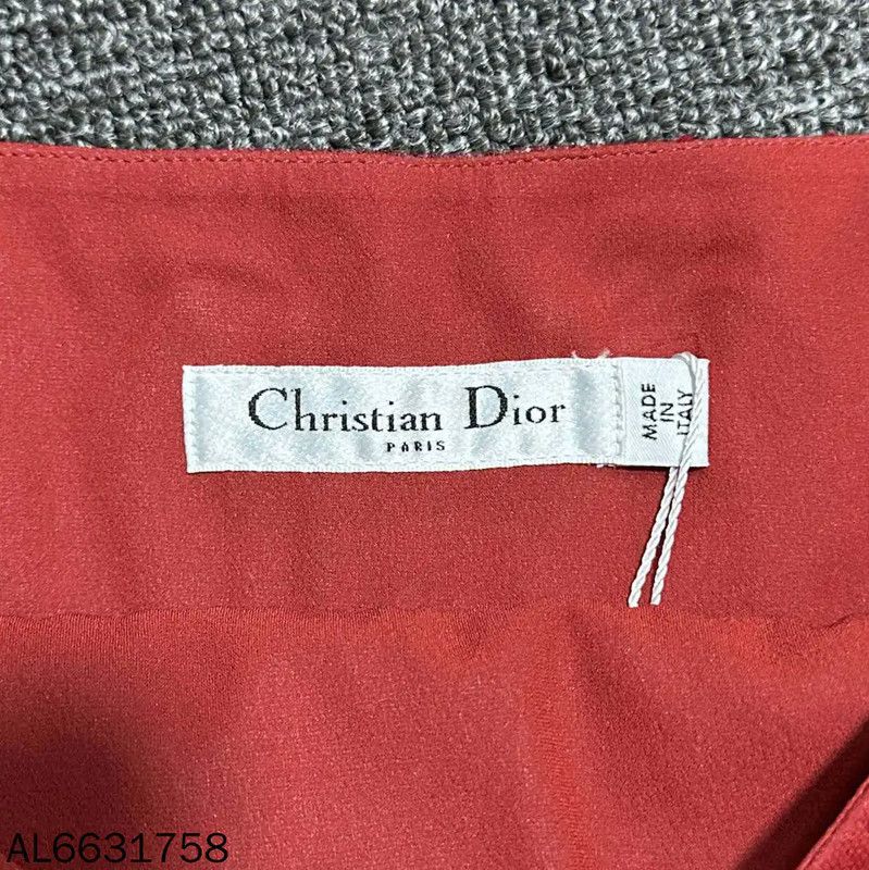Dior Dior Red Women's Midi Skirt 0089 Size 28" / US 6 / IT 42 - 4 Thumbnail