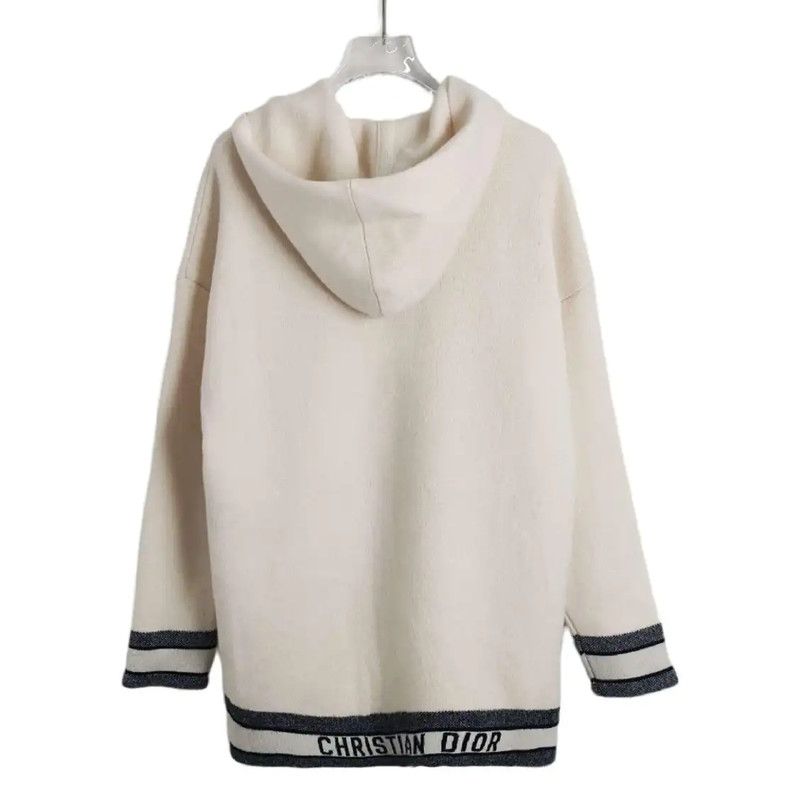 Dior Dior Beige Cashmere Blend Hoodie 0089 Size M / US 6-8 / IT 42-44 - 2 Thumbnail