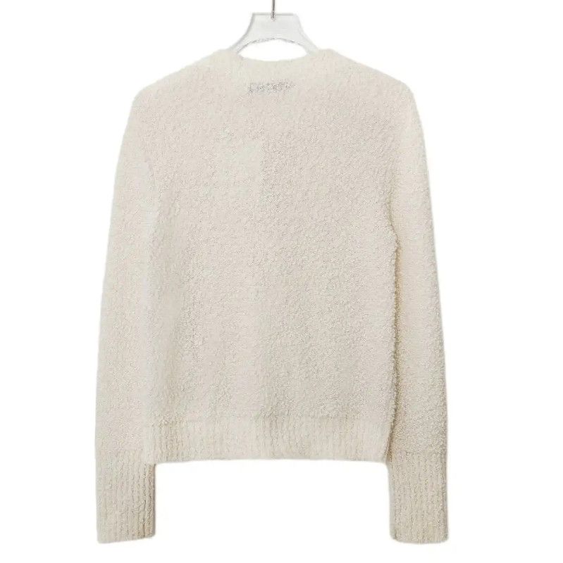 Dior Dior White Cotton Blend Women's Cardigan 0089 Size M / US 6-8 / IT 42-44 - 2 Thumbnail