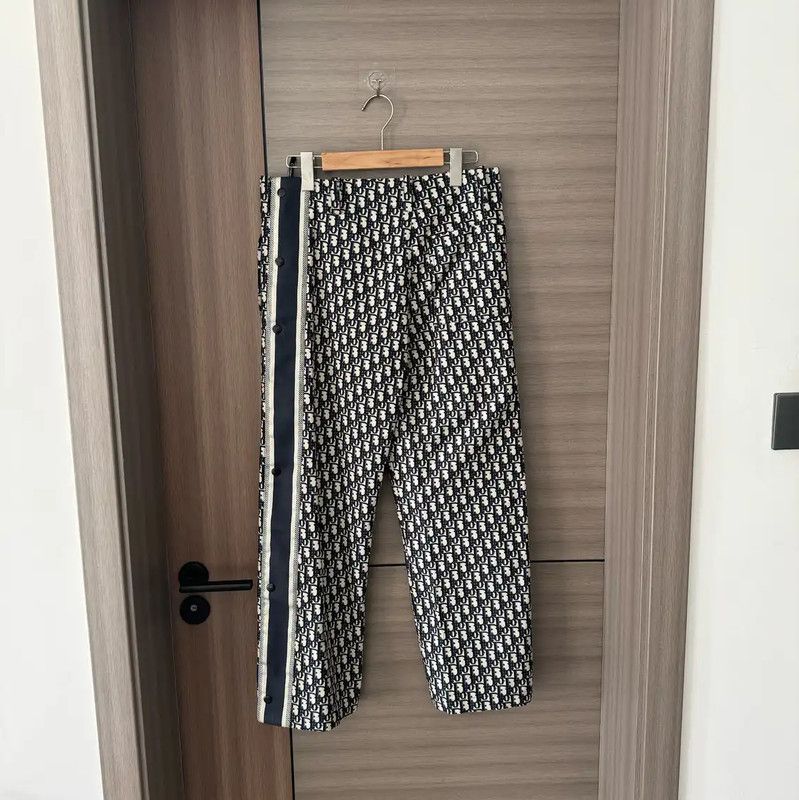 Dior Dior Blue Polyester Casual Pants 0089 Size 28" / US 6 / IT 42 - 2 Thumbnail