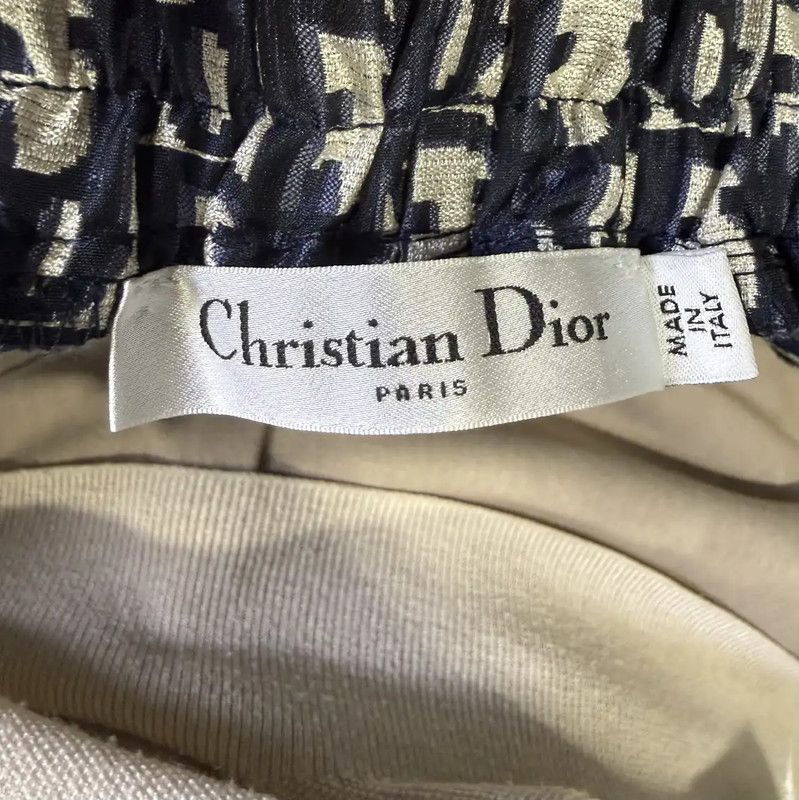 Dior Dior Women's Navy Silk Casual Pants 0089 Size 28" / US 6 / IT 42 - 3 Thumbnail
