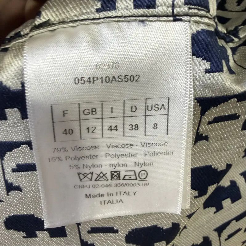 Dior Dior Women's Navy Silk Casual Pants 0089 Size 28" / US 6 / IT 42 - 4 Thumbnail