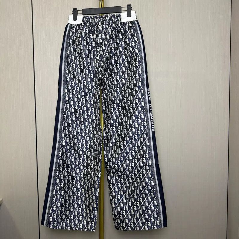 Dior Dior Women's Navy Silk Casual Pants 0089 Size 28" / US 6 / IT 42 - 2 Thumbnail