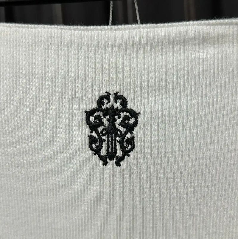 Chrome Hearts Chrome Hearts White Cotton A-Line Skirt XS 0089 Size 22" - 4 Thumbnail