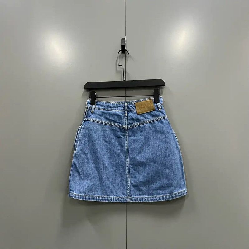 Kenzo KENZO Summer Blue Cotton Mini Skirt 0089 Size 26" / US 2 / IT 38 - 2 Thumbnail