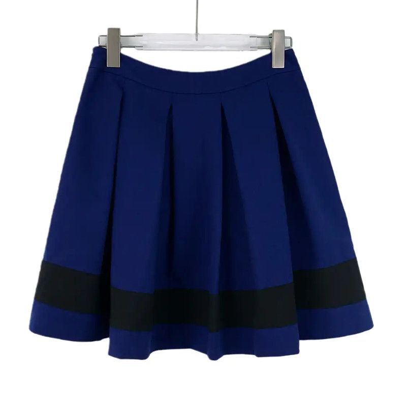 Moschino Moschino Navy Blue Women's Skirt 0089 Size 26" / US 2 / IT 38 - 2 Thumbnail