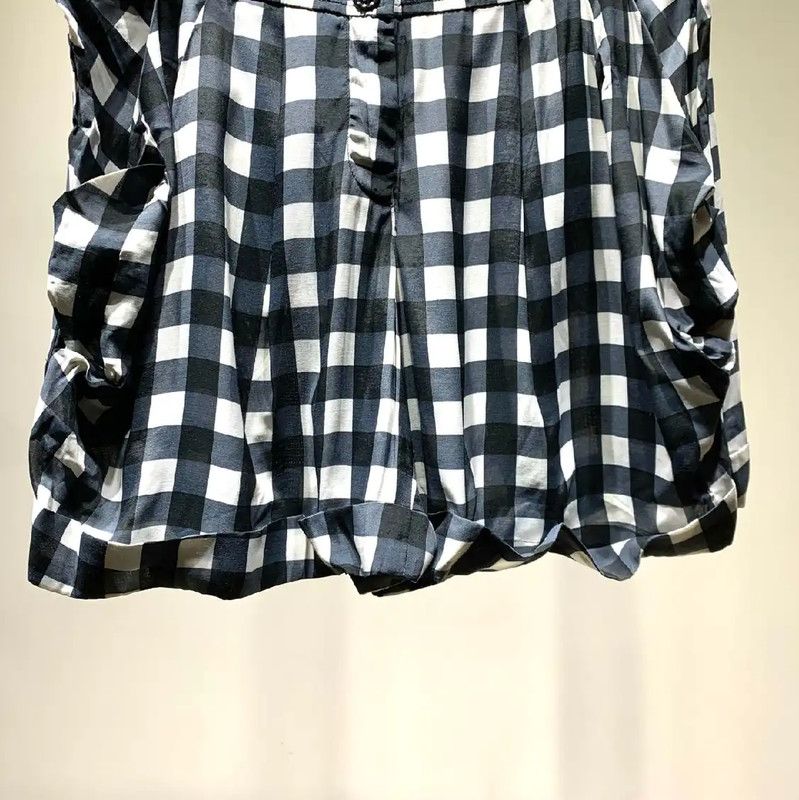 Moschino Moschino Black Gingham Women's Shorts 0089 Size 28" / US 6 / IT 42 - 4 Thumbnail