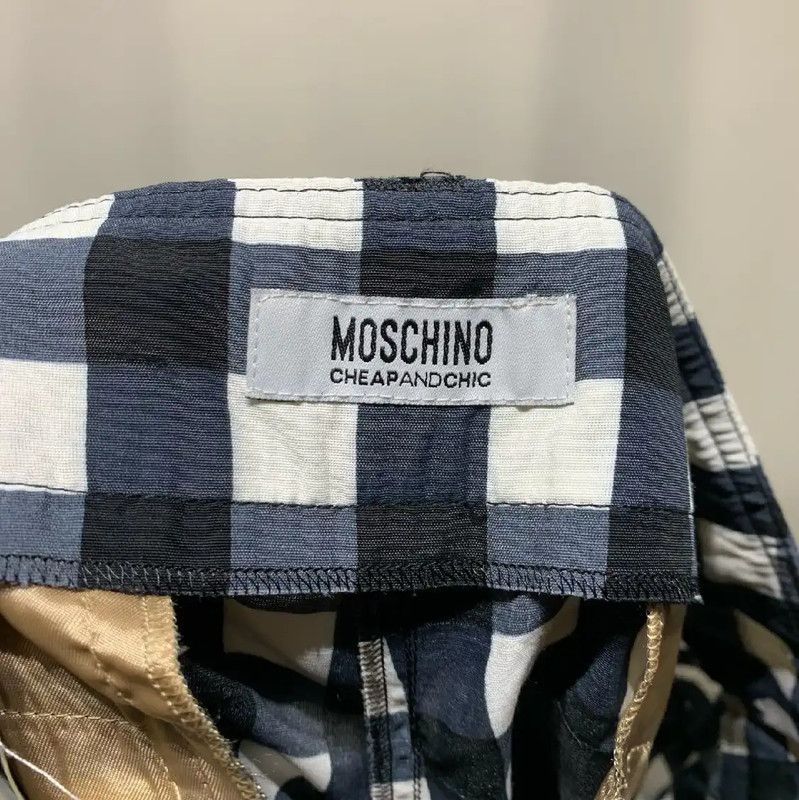 Moschino Moschino Black Gingham Women's Shorts 0089 Size 28" / US 6 / IT 42 - 2 Thumbnail