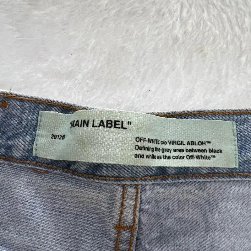 Off-White Off-White Blue Cotton Summer Women's Shorts 0089 Size 26" / US 2 / IT 38 - 3 Thumbnail