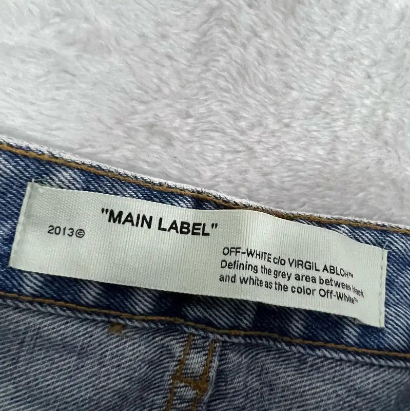 Off-White Off-White Summer Blue Cotton Women's Casual Pants 0089 Size 28" / US 6 / IT 42 - 3 Thumbnail