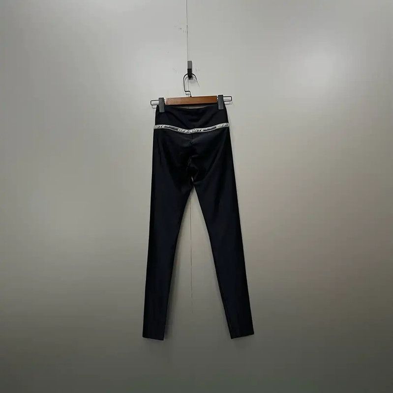 Off-White Off-White Summer Black Cotton Casual Pants 0089 Size 28" / US 6 / IT 42 - 2 Thumbnail