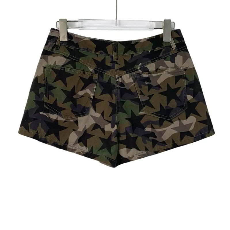 Valentino Valentino Military Green Women's Shorts 0089 Size 28" / US 6 / IT 42 - 2 Thumbnail