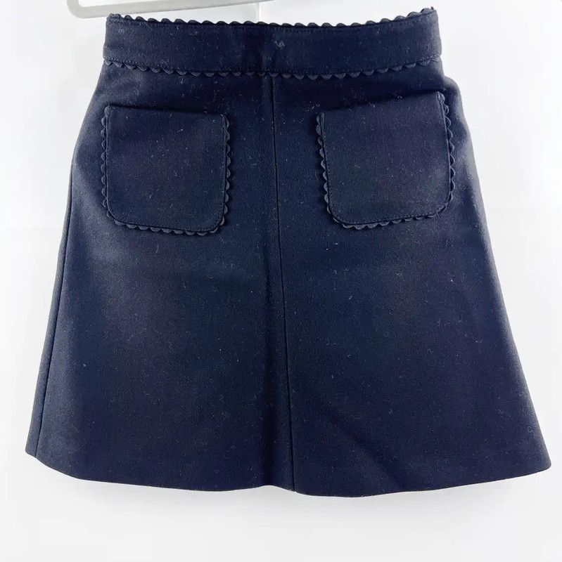 Valentino Valentino Black Women's Midi Skirt 0089 Size 28" / US 6 / IT 42 - 2 Thumbnail