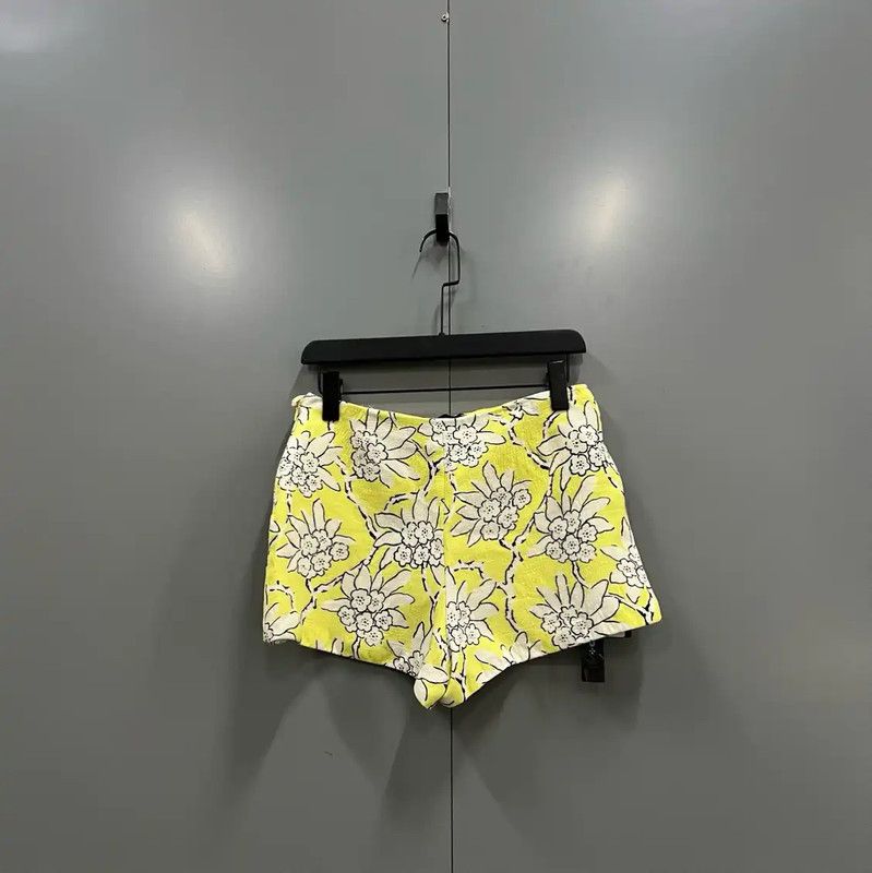 Valentino Valentino Summer Yellow Cotton Shorts 0089 Size 28" / US 6 / IT 42 - 2 Thumbnail