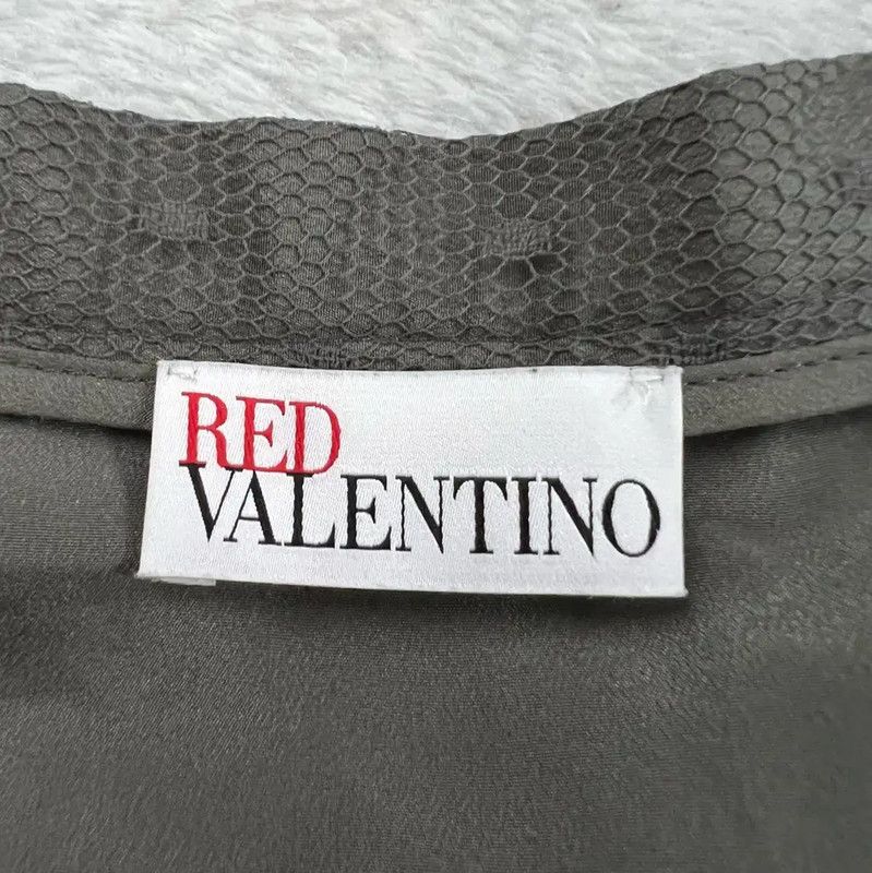 Valentino Valentino Gray Cotton Midi Skirt for Summer 0089 Size 26" / US 2 / IT 38 - 3 Thumbnail