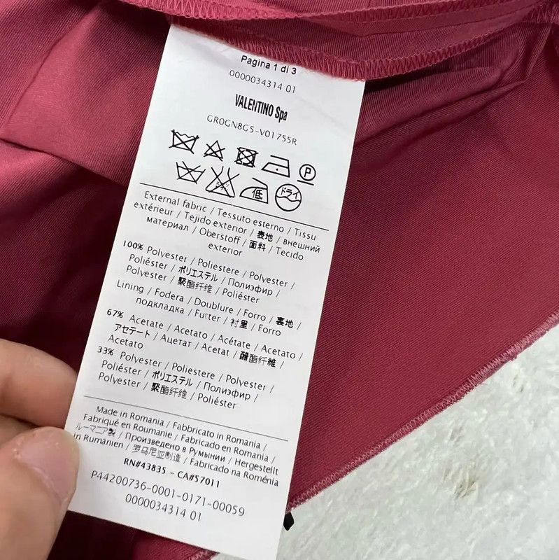 Valentino Valentino Hot Pink Cotton Mini Skirt 0089 Size 24" / US 00 / IT 34 - 4 Thumbnail