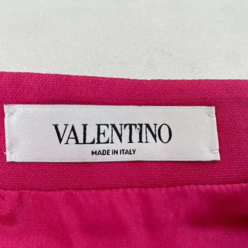 Valentino Valentino Summer Pink Wool Mini Skirt 0089 Size 23" - 5 Thumbnail