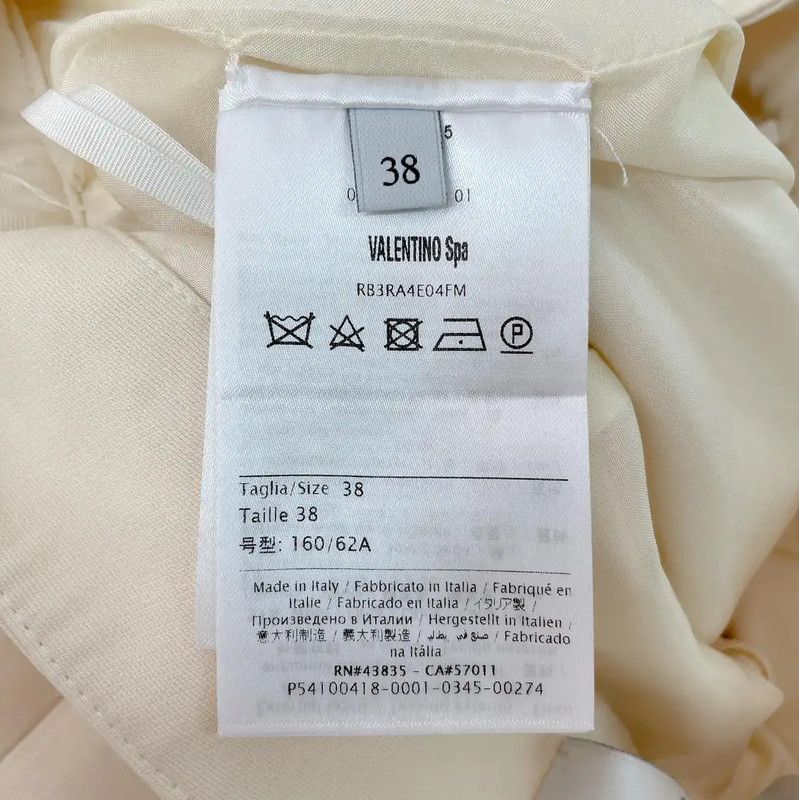 Valentino Valentino Beige Wool A-Line Mini Skirt 0089 Size 23" - 7 Thumbnail