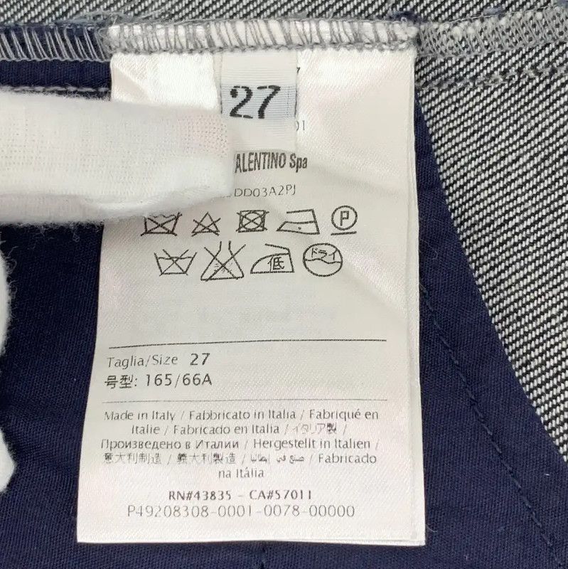 Valentino Valentino Blue Cotton Butterfly Embroidered Shorts 0089 Size 26" / US 2 / IT 38 - 6 Thumbnail