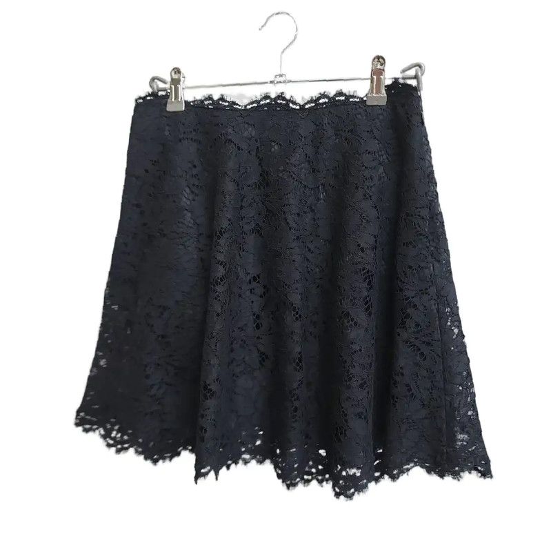 Valentino Valentino Black A-Line Mini Skirt 0089 Size 30" / US 8 / IT 44 - 2 Thumbnail