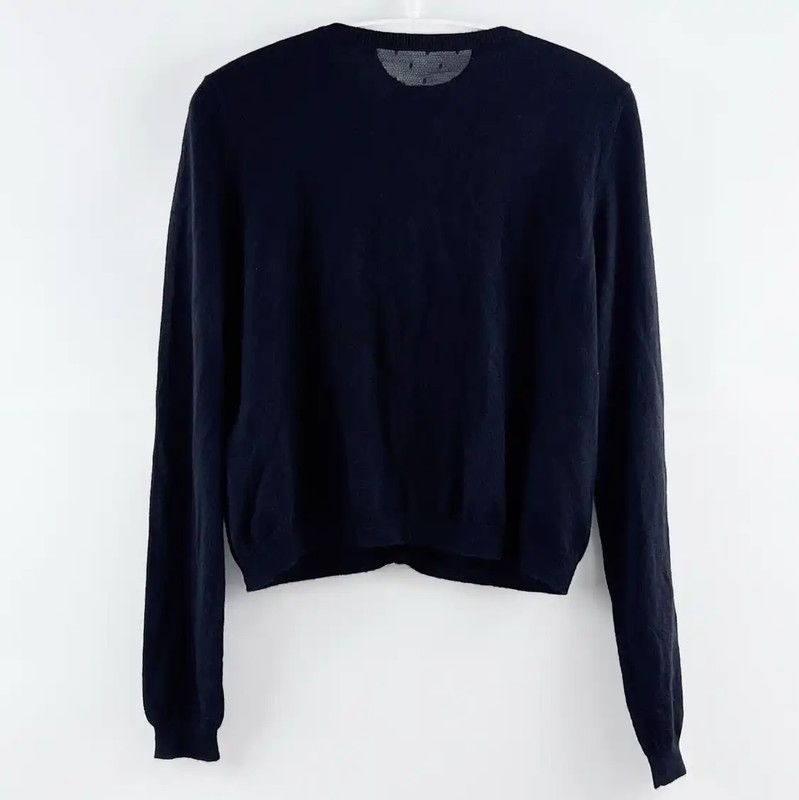 Valentino Valentino Women's Black Cardigan in Size L 0089 Size L / US 10 / IT 46 - 2 Thumbnail