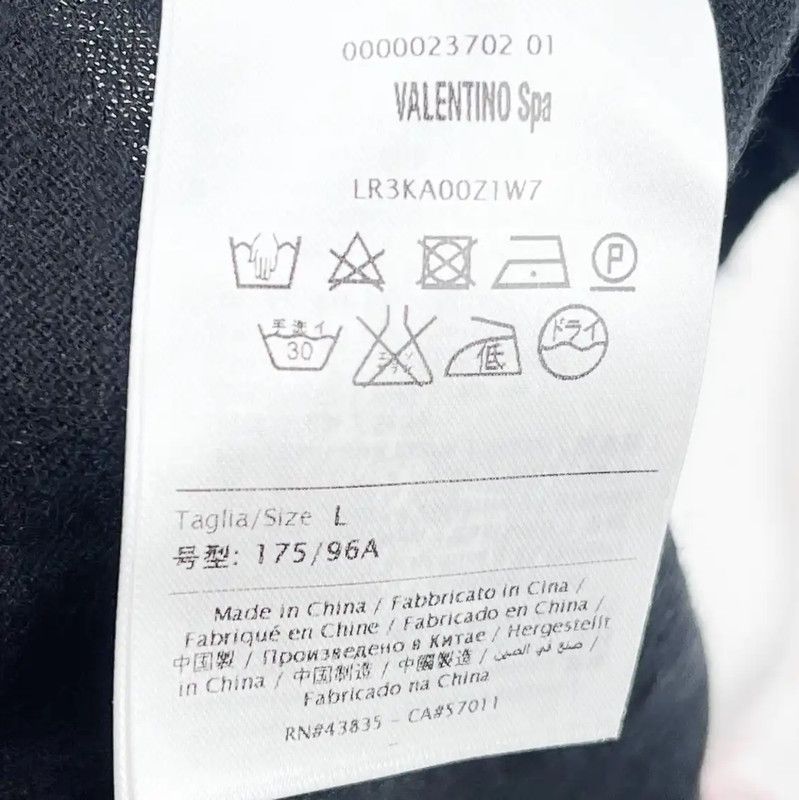 Valentino Valentino Women's Black Cardigan in Size L 0089 Size L / US 10 / IT 46 - 4 Thumbnail