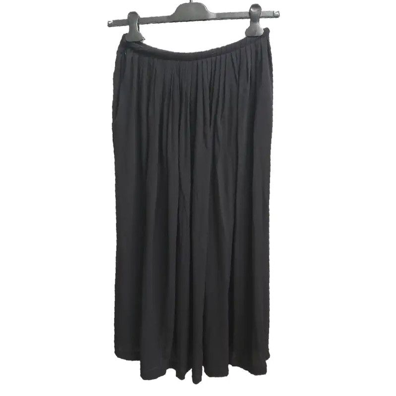 Valentino Valentino Black Pleated Silk Midi Skirt 0089 Size 28" / US 6 / IT 42 - 2 Thumbnail