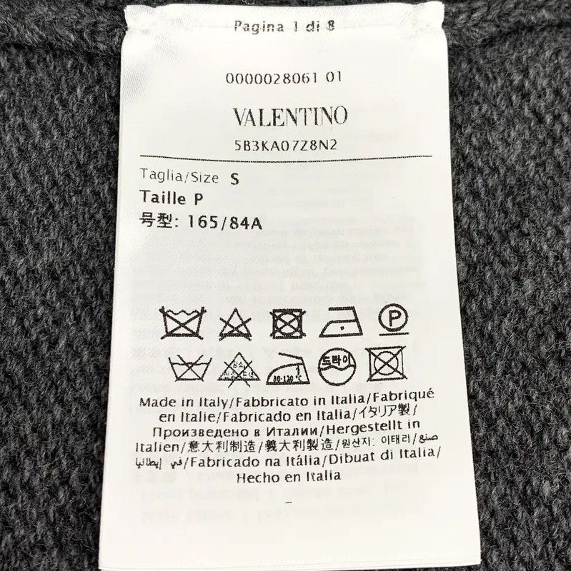 Valentino Valentino Women's Black Grey Cardigan Sweater 0089 Size S / US 4 / IT 40 - 6 Thumbnail