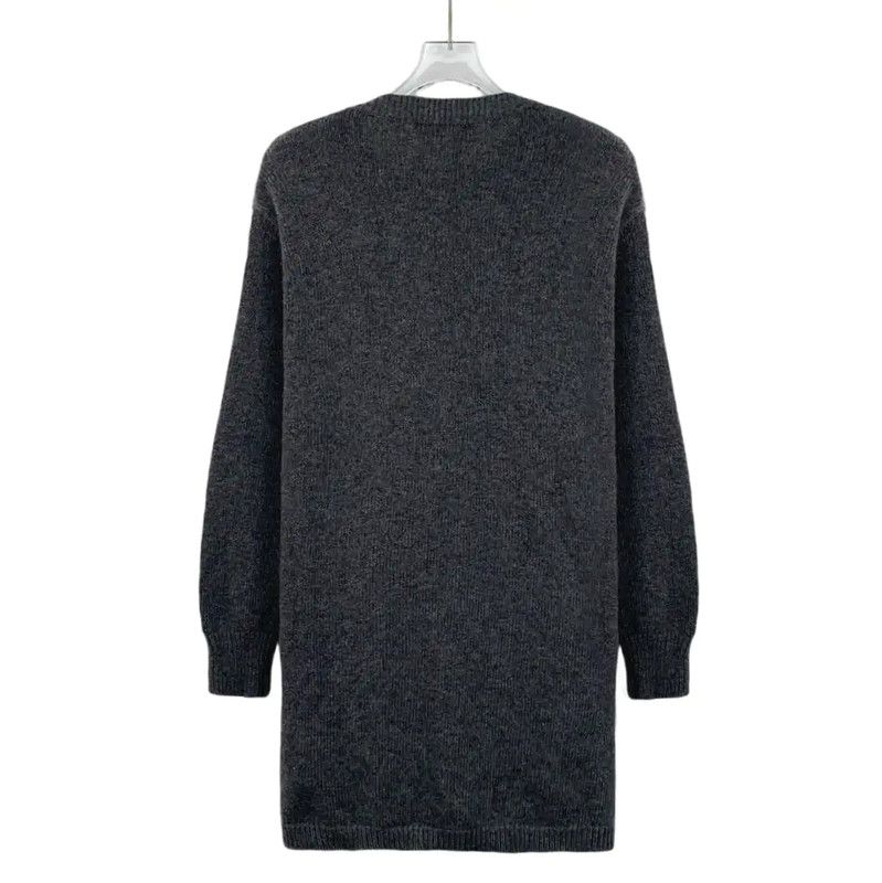 Valentino Valentino Women's Black Grey Cardigan Sweater 0089 Size S / US 4 / IT 40 - 2 Thumbnail